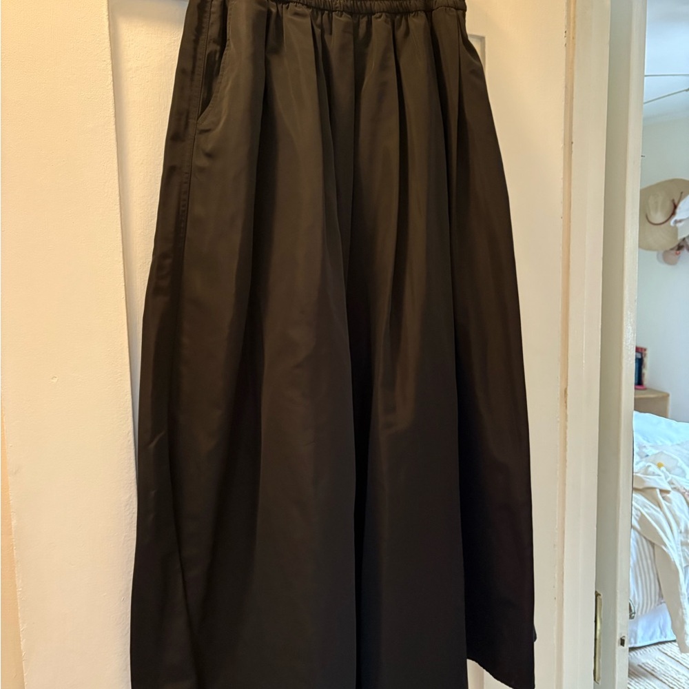 🖤 Zara Black Elastic Waist Long Skirt